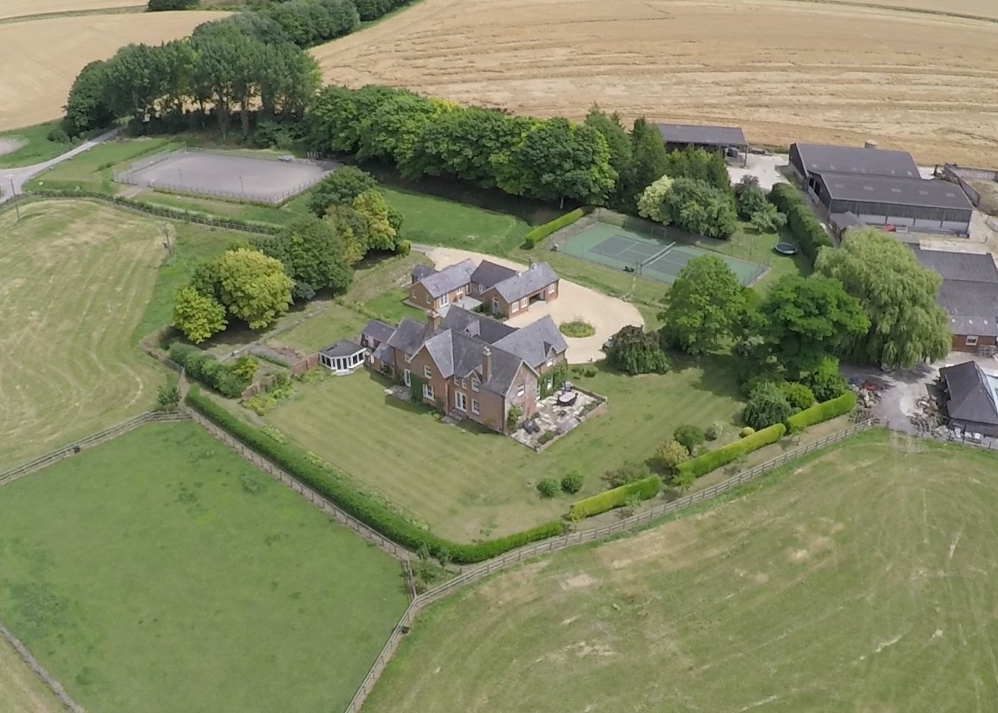 Easton Farm from above